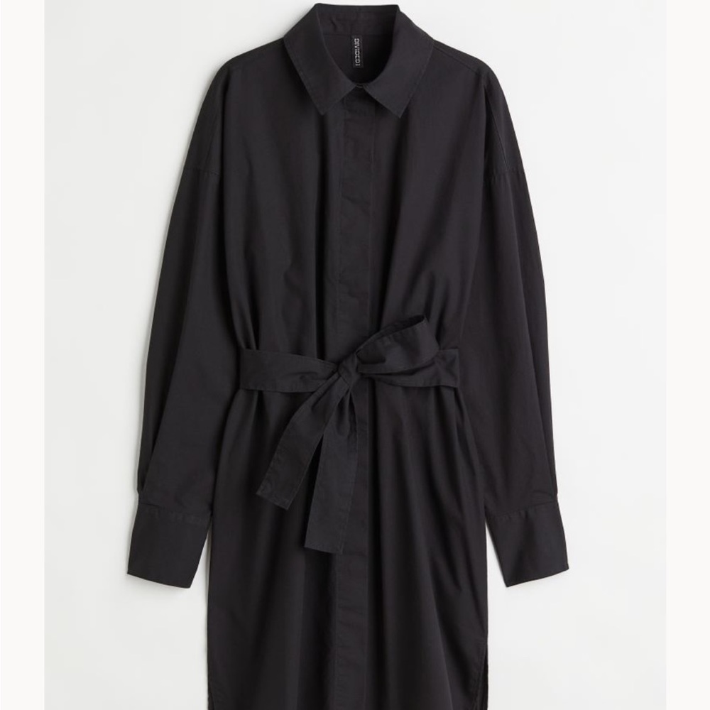 Black H&M Shirt Dress M